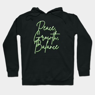HEMP MEMES - Peace, Growth, Balance Hoodie